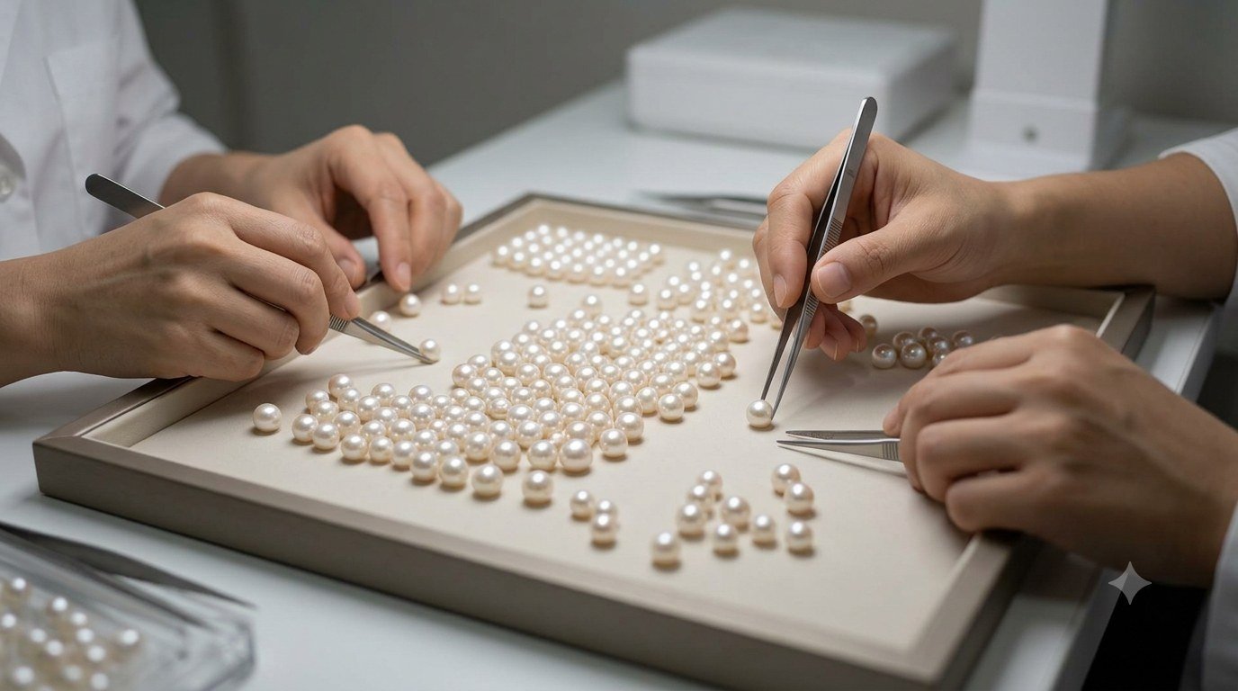Selection and processing of pearls during strand development